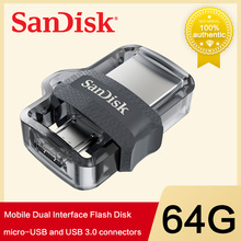 Novo produto 100% original sandisk sddd3 otg flash usb 3.0 flash drive 16 gb 32 gb 64 gb 128 gb para smartphone 2024 - compre barato