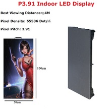 Pantalla LED para interiores P3.91, con Nova Star MRV300 Tarjeta receptora, gabinete de aluminio fundido a presión, 50x100cm 2024 - compra barato