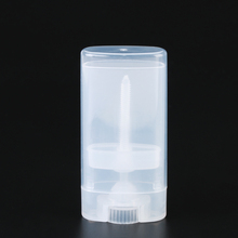 Portable Lip Tubes Plastic Empty Oval Lip Balm Tubes Deodorant Containers 1PCS Clear White Refillable Bottles Lipstick Tube 2024 - buy cheap