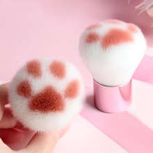 Lovely 1pc Face Makeup Brush Pet Cat Claw Blusher Power Highlighter Blending Cute Cosmetic Brush Beauty Make Up Tools 2024 - buy cheap