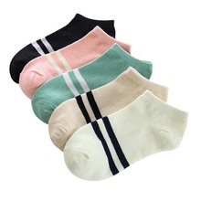 New Arrival Women Stripe Cotton Boat Sock Comfortable Socks Beautiful Sumptuous Youthful Style Comfortable Socks Socquette Meias 2024 - buy cheap