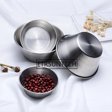 100pcs Stainless Steel Seasoning Dish Plate Round Silvery Sauce Dipping Dish Container Kitchen Picnic Use 2024 - buy cheap