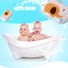 Pudcoco 1 Pieces Soft Cute Bath Sponge For Newborn Baby Cotton Bath Supplies Baby Bath Support Towel Bath Sponge Bath Brushes 2024 - buy cheap