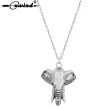 Ожерелье Cxwind женское, Модное 3D колье с кулоном в форме слона 2024 - купить недорого