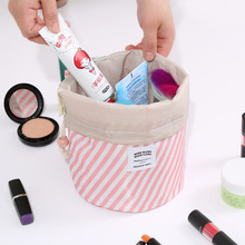 High Quality Barrel Shaped Large Capacity Wash Bag Travel Makeup Bag Nylon Drawstring Drum Cosmetic Organizer Storage Bags 2024 - buy cheap