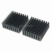 20 pieces lot 35x35x14mm Aluminum Black Heat Sink For Electronic Computer 2024 - buy cheap