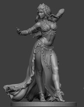 1/24 75MM ancient woman Dancer （WITH  BASE ）   Resin figure Model kits Miniature gk Unassembly Unpainted 2024 - buy cheap
