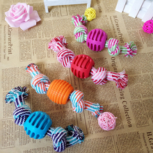 1PC Pet Dog Toys Rope Chew Toy Knot Bone Ball Shape Pets Paly Knot Toy Cotton Teeth Cleaning Toys for Pet Dogs Reward Fetch 2024 - buy cheap