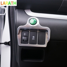 For HONDA CR-V CRV 2015 2016 ABS Chrome Inner Headlight Adjustment Switch Cover Sticker Interior Decoration Car Styling 2024 - buy cheap