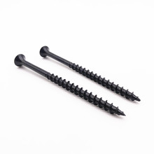 25/5000   Super hard cross countersunk head self-tapping screws furniture wood screws fast coarse teeth dry wall nail black 2024 - купить недорого