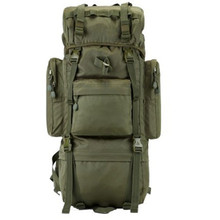 70L Outdoor Camping Backpack Metal Bracket Sports Climbing Hiking Military Tactical Waterproof  Wear-resisting Hunting Nylon Bag 2024 - buy cheap