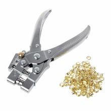 Practical Belt Rivet Hole Punch Plier With 100pcs Eyelet Hollow Press Grommets Craft Tool For Leather Strap 2024 - buy cheap