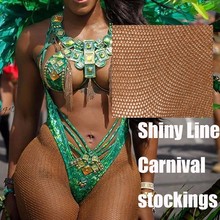 Medias de red brillantes para Mujer, medias sexys de carnaval, con purpurina, SW128 2024 - compra barato