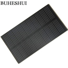 BUHESHUI 6V 1W 160MA Solar Cell  Monocrystalline Solar Panel DIY Solar Charger System 125*63*3MM 50pcs Wholesale Free shipping 2024 - buy cheap