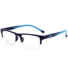 Спортивные очки TR90, пластиковая оправа, модные Полуободковые очки, мужские квадратные очки, оптические оправы 2024 - купить недорого