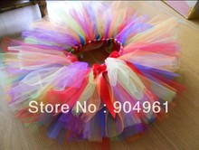 rainbow colorfull petti tutu girls skirt baby tutu skirt  MOQ 1 pc 2024 - buy cheap