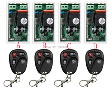 Controle de rádio sem fio 1ch ac220v + 4 receptores, fiação mais simples, interruptor de controle remoto por relé, rf wireless 315 mhz 433 mhz