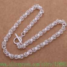 Silver Plated Necklace, Silver Plated fashion jewelry  Crystal shan /etlanksa bunaklua AN616 2024 - buy cheap