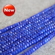 Trendy Accessory Craft Part 4x6mm Faceted Blue Cyan Lapis Lazuli Round Shape Stone Abacus Beads DIY 15inch Jewelry Making Design 2024 - buy cheap