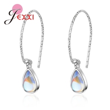 Hot Fashion Earrings Line Girls Bijoux With Fascinating Opal Stone For Women Wedding Jewelry Earrings Wholesale 2024 - buy cheap