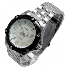 Reloj redondo de cuarzo analógico de marca de lujo para hombre, movimiento japonés PC21J, banda de acero inoxidable de plata brillante esfera blanca 2024 - compra barato