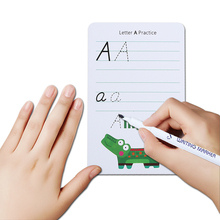 Montessori Learning English Copybook Alphabet/Digital Card Hand Writing Number Word Auto Fades Educational Toy For Children Game 2024 - buy cheap