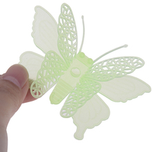 6Pcs/ Set Kawaii Luminous Toy Butterfly Glow In The Dark Toy Baby Nursery Children Gifts 2024 - buy cheap