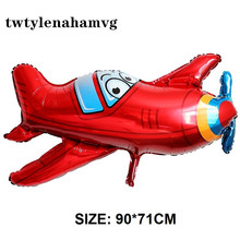 Boy gift Tank bus Fire Truck TRAIN Decoration cartoon car foil balloons  red airplane Astronaut balloon Happy Birthday Party 2024 - buy cheap