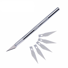 FATCOOL Non-Slip Metal Scalpel Knife Tools Kit Cutter Engraving Craft Knives Pen Cutter+ 6 pcs Blades for PCB Repair DIY Tool 2024 - buy cheap