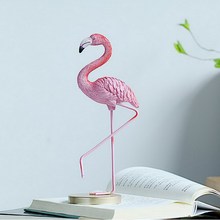 Desirous Розовый фламинго украшение для дома, фламинго декор с подставкой база, настольный прекрасный рисунок украшение для дома подарок для девочек 2024 - купить недорого