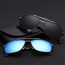 Gafas de sol polarizadas clásicas para hombre, gafas de sol para conducir, gafas de diseñador de Metal, gafas de sol graduadas, caja grande UV400 807 2024 - compra barato