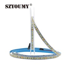 SZYOUMY-tira de luces LED CCT 2835 SMD, cinta de Color blanco Dual, regulable, ajustable a la temperatura, 12V, 24V, no impermeable 2024 - compra barato