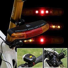 LED Bicycle Lights Bike Turn Signal Directional Brake Light Lamp 8 sound Horn 2024 - buy cheap