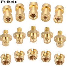 Feleto Gold 1/4" to 3/8 Screw Camera Tripod Convert Male Female EB BE Screw Mount Adapter Nut for Tripod Monopod Plate Ballhead 2024 - buy cheap