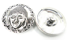 MOODPC Free shipping hot selling 1.8-2cm alloy religious chinese buddha beads DIY button metal charms 2024 - buy cheap