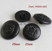 Mixed 21mm 25mm Matt black England lions badge coat buttons resin fashion suit buttons for sewing notions wholesale 2024 - buy cheap