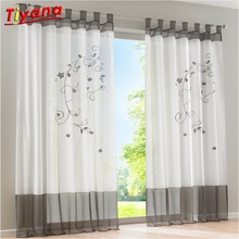 Cortina de tule 1.4x2.6 pronto para economizar, conjunto de cortinas com janela de luxo para sala de estar, quarto, cozinha, dl009 * 20 2024 - compre barato