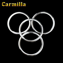 Carmilla Car Inner Door Audio Protection Circle Trim Cover Sticker for Nissan Sunny 2011 2012 2013 2014 2015 2016 Car Chrome 2024 - buy cheap