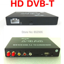 Новинка 2014 года, автомобильный DVB-T DVBT MPEG-4 HD тюнер, цифровой ТВ-приемник, двойная антенна для Европы 2024 - купить недорого