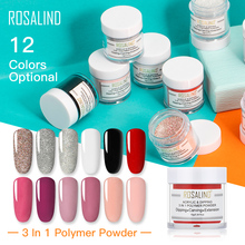 ROSALIND 3 In 1 Acrylic Powder Nail Extension Dipping Powder Builder Poly NailsGel For Nail Art Carving Decoration For Manicured 2024 - buy cheap