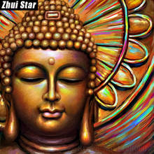 Zhui Star Full Square Diamond 5D DIY Diamond Painting  "religion Buddha" 3D Embroidery Cross Stitch Mosaic Decor VIP 2024 - buy cheap