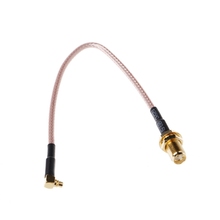 Cable RF RP SMA hembra a MMCX macho, Cable Pigtail de ángulo recto RG316, equipo eléctrico de 15cm y 6 ", novedad de 2019 2024 - compra barato
