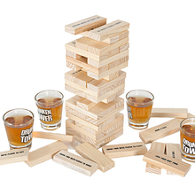 Jogos bebendo torre bêbado o caranguejo uma peça empilhando blocos de quebra-cabeça madeira jogo de tabuleiro bingo pub/night club party jogo 2024 - compre barato