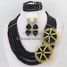 Splendid Nigerian Wedding Beads Jewelry Set African Beads Jewelry Set Necklace Bracelet Earrings Set  TL1568 2024 - buy cheap