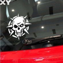 Skull Reflective Tape Waterproof Car Sticker and Vinyl Decals for Peugeot Volkswagen Polo Drop Shipping 2024 - buy cheap
