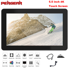 Pergear A6 Plus сенсорный экран монитор 5,5 дюймов светодиодный экран 1920*1080 4K HDMI 3D LUT на поле камеры DSLR монитор для стабилизатора 2024 - купить недорого