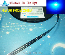 (1000pcs/lot)(LED|SMD) 0603 SMD LED, Blue Emitting Color, Light Emitting Diode, 0603 4000pcs per Reel 2024 - buy cheap