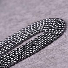 1 Strand Natural Black Hematite Stone Round Loose Seed Beads 4mm 6mm 8mm 10mm Pick Size Fit Women Men Necklace Jewelry Findings 2024 - buy cheap