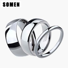 3pcs/Lot 2mm &6mm & 8mm Pure Tungsten Carbide Couples Ring Engagement Jewelry Wedding Bands Sets for Men Women alliance anel 2024 - buy cheap