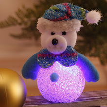 TOFOCO смоляная цветная светодиодная лампа, светящаяся Санта-Клаус, снеговик, ночник, подвеска, детские рождественские подарки, флеш-игрушки, Новинка 2024 - купить недорого